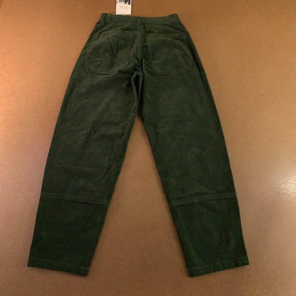 Everlane Womens 00 Dark Forest The Utility Barrel Corduroy Ankle Pants NWT - Picture 8 of 14